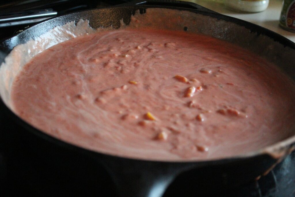 Pink Pasta Mixture